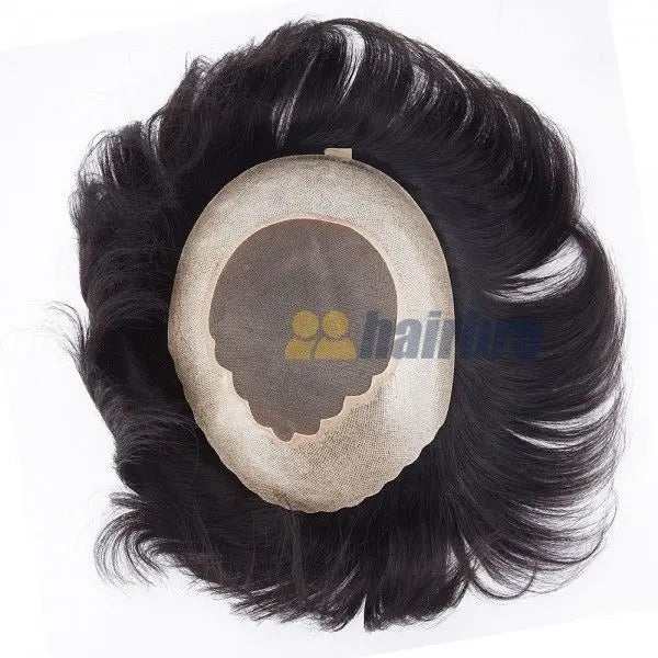 Fine Mono Top And Crown with Wide Poly Around Hair Replacement ukhairbro