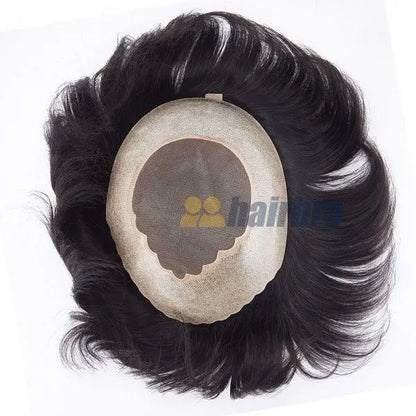 Fine Mono Top And Crown with Wide Poly Around Hair Replacement ukhairbro