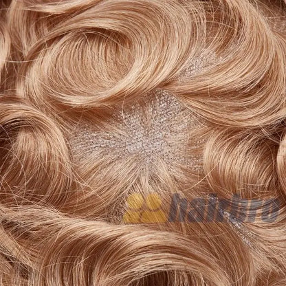 French Lace Front with Large Poly Back Hairpieces System for Men ukhairbro